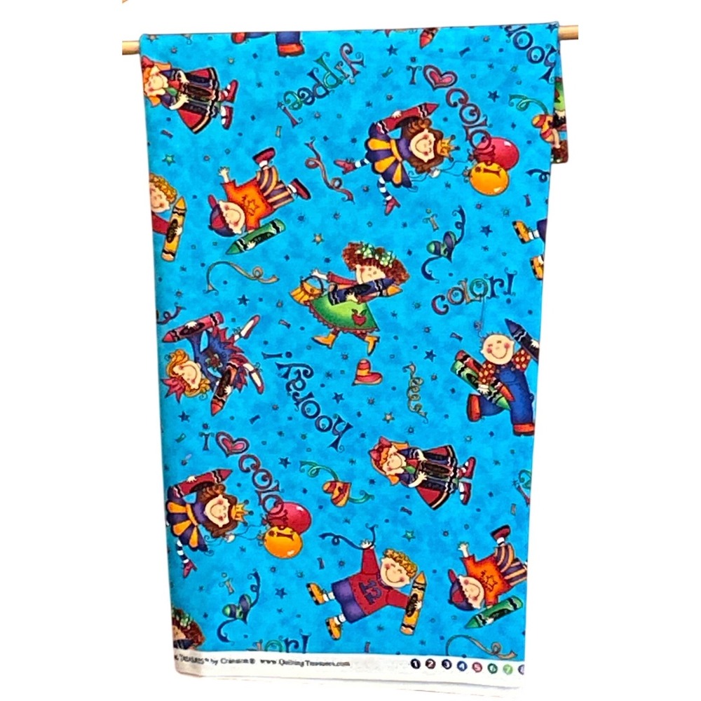 2006 Kari Pearson Quilting Treasures Fabric Schoolcore Kidcore